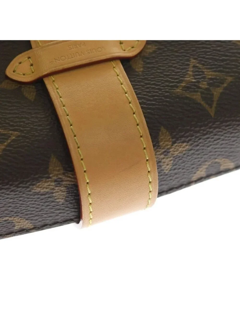 Louis Vuitton Monogram Pochette Mia Leather Shoulder Bag Brown